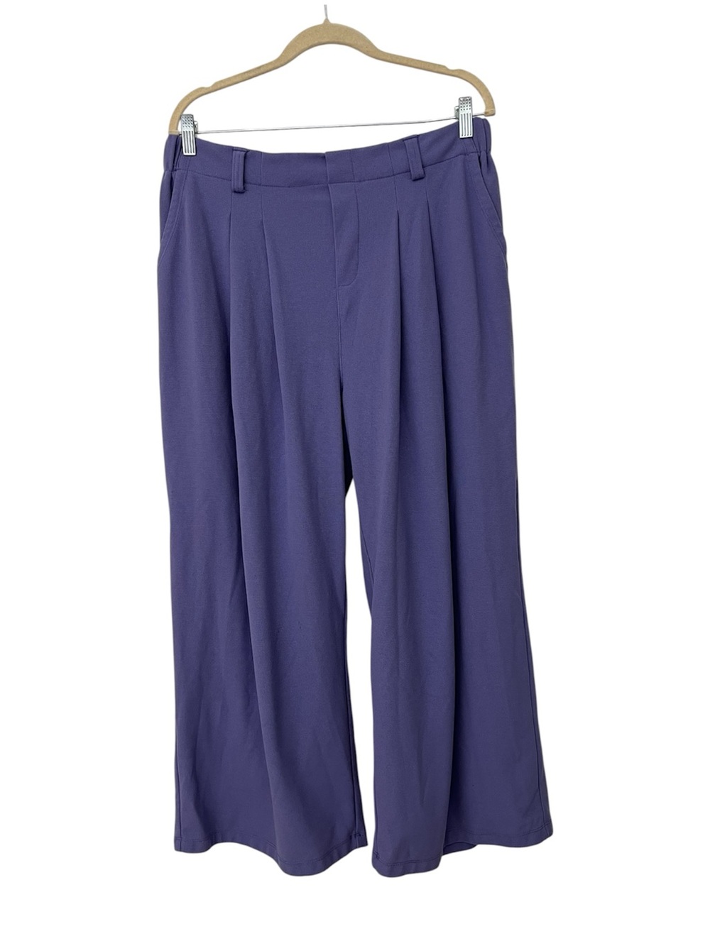 Halara High Waisted Wide-Leg Lilac Purple Work Pants Women’s Size XL Petite